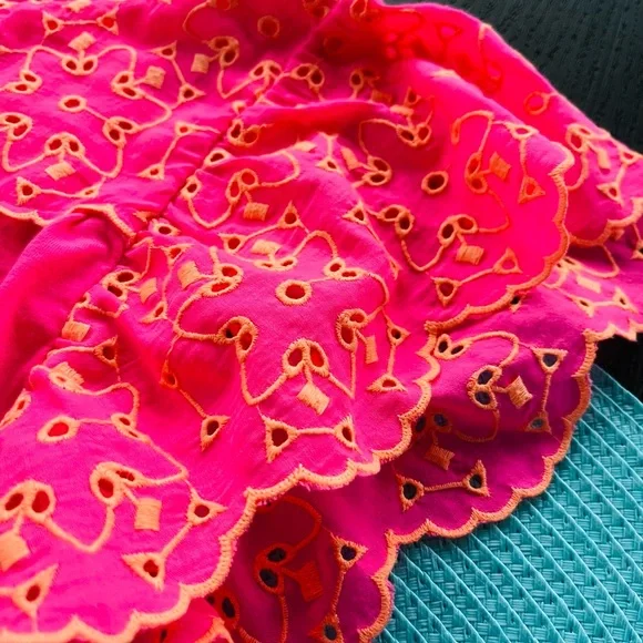 Lilly Pulitzer Pink Ruffled Smocked Babydoll Dress - Picture 3 of 4